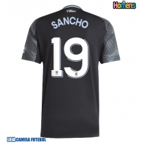 Camisa de Futebol Aston Villa Jadon Sancho #19 Equipamento Secundário 2025-26 Manga Curta